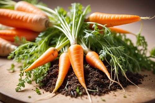 红颜映翠 初级农产品胡萝卜的摄影艺术探索